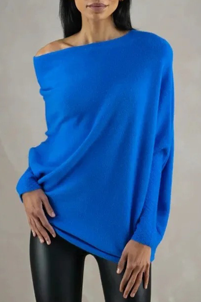 xakxx xakxx-Casual Simplicity Solid Make Old O Neck Tops(10 Colors)