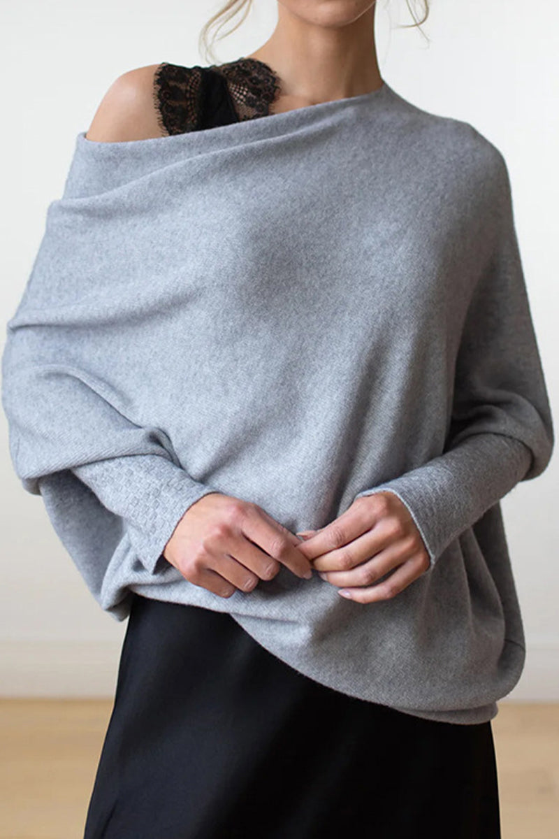 xakxx xakxx-Casual Simplicity Solid Make Old O Neck Tops(10 Colors)