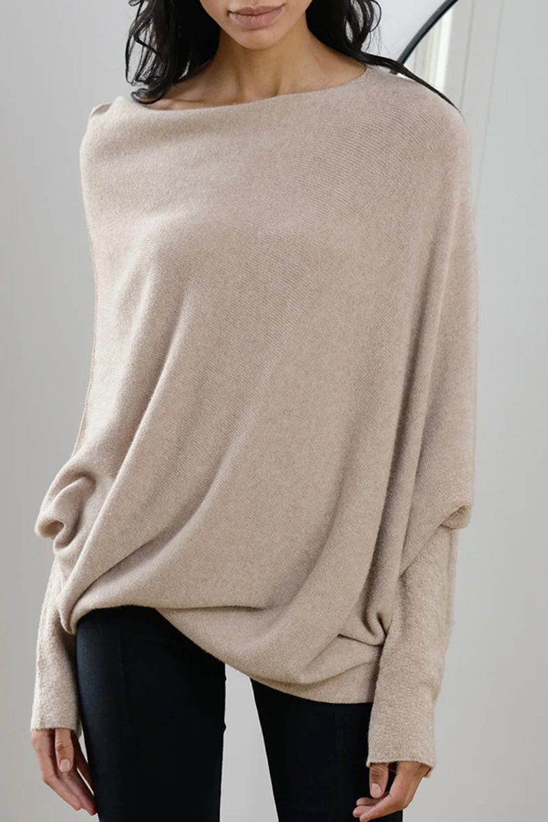 xakxx xakxx-Casual Simplicity Solid Make Old O Neck Tops(10 Colors)