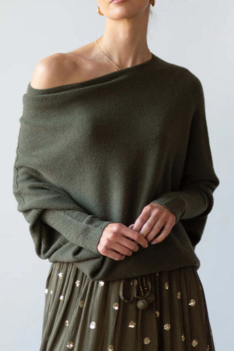 xakxx xakxx-Casual Simplicity Solid Make Old O Neck Tops(10 Colors)