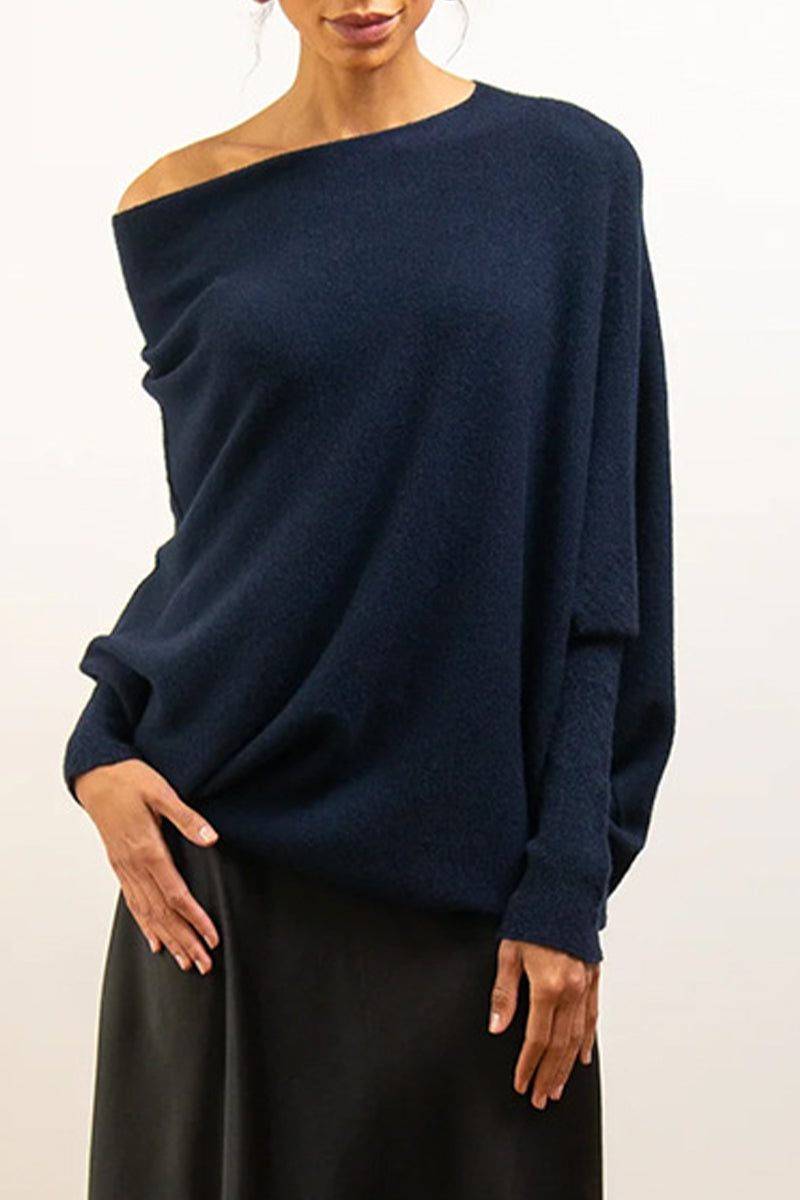 xakxx xakxx-Casual Simplicity Solid Make Old O Neck Tops(10 Colors)