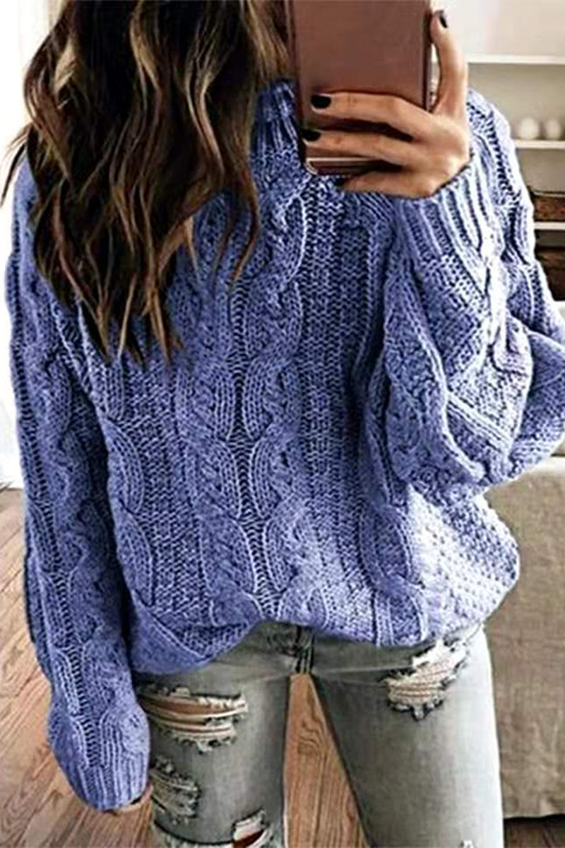 xakxx xakxx-Casual Simplicity Solid Patchwork O Neck Tops(6 Colors)