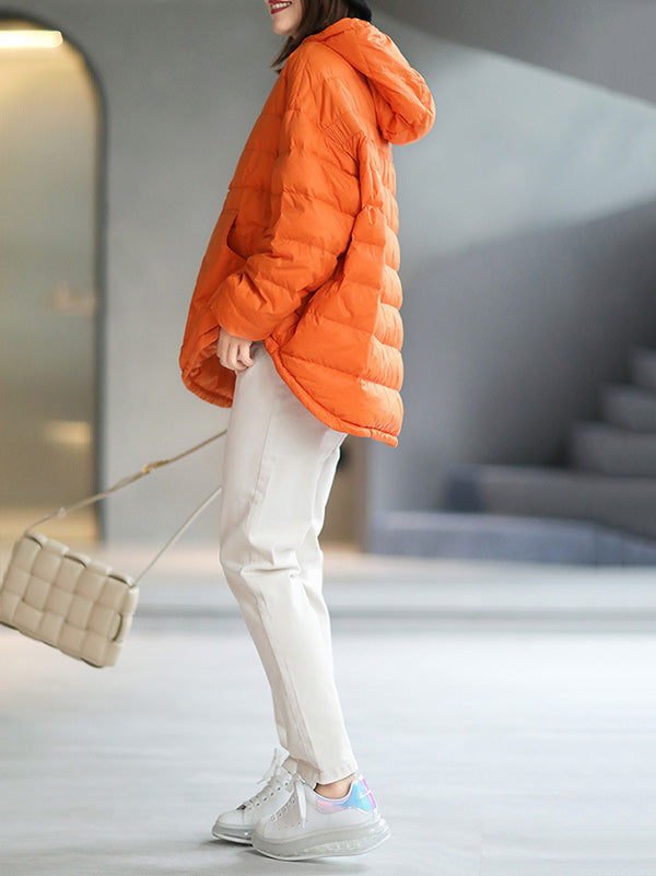xakxx Original Solid Hooded Duck Down Coat