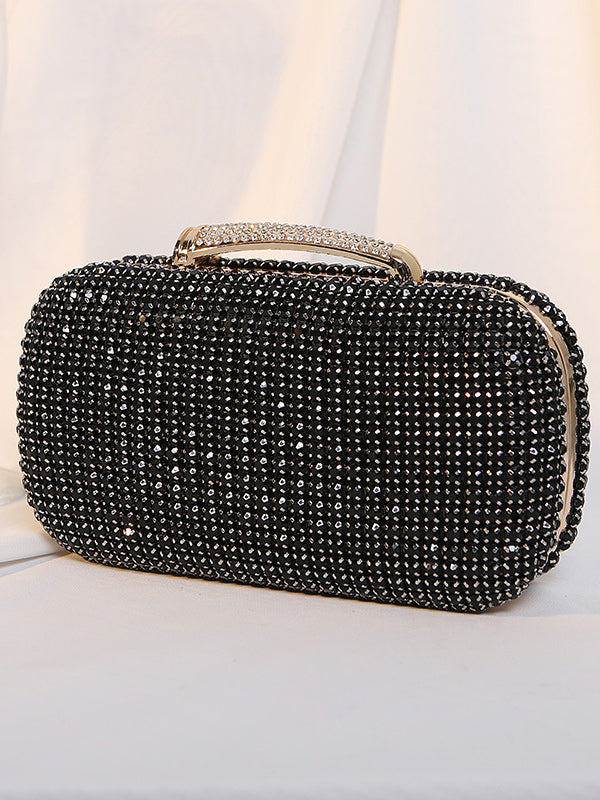xakxx Chains Rhine Stones Handbags