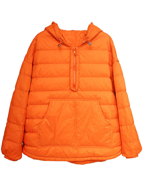 xakxx Original Solid Hooded Duck Down Coat