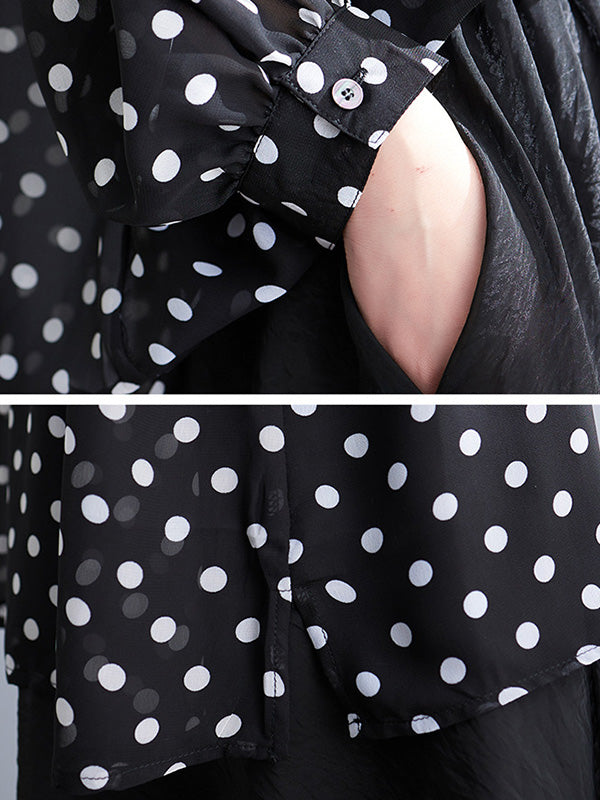 xakxx Original Casual Polka-Dot Blouse