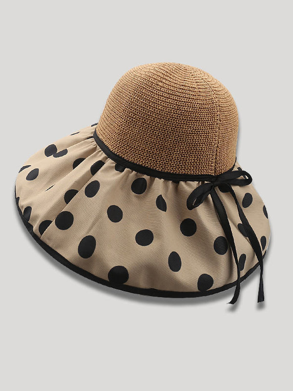 xakxx Original Sun Protection Polka-Dot Fisherman Hat
