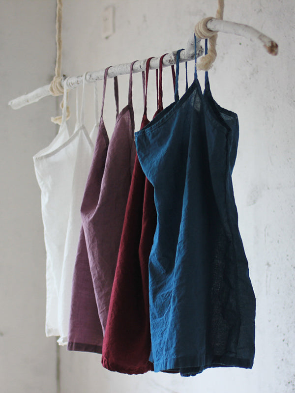 xakxx 9 Colors Simple Solid Color Sleeveless Vest Top