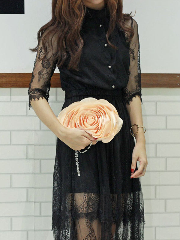 xakxx Three-Dimensional Flower Handbags