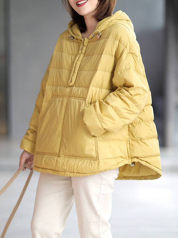 xakxx Original Solid Hooded Duck Down Coat