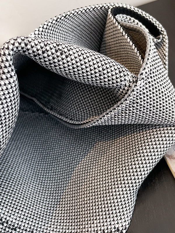 xakxx Contrast Color Woven Bags Handbags