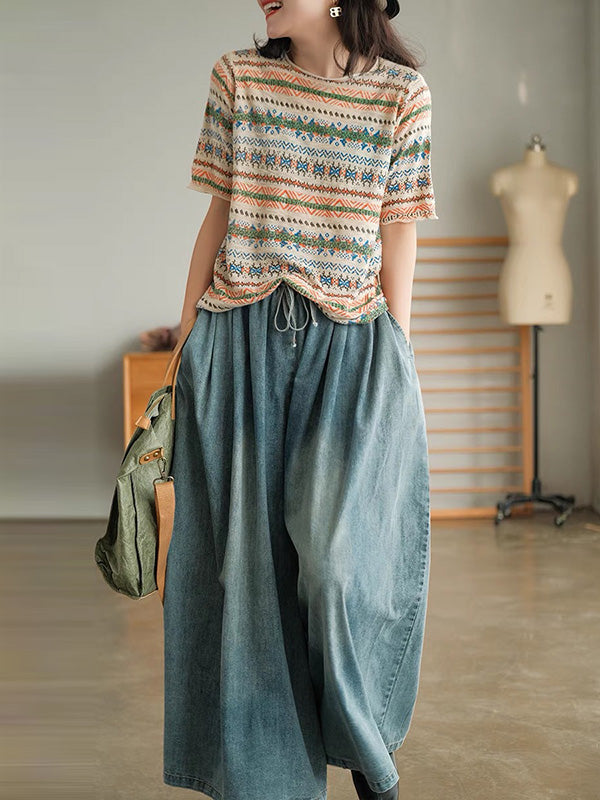 xakxx Original Empire Wide Leg Jean Pants
