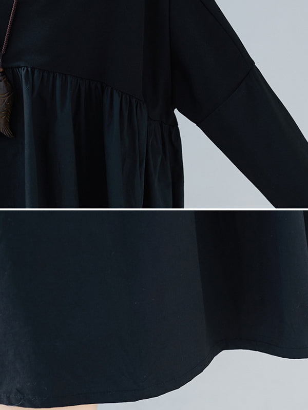 xakxx Original Split-Joint Long Sleeve Dress