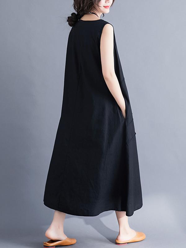 xakxx Casual Sleeveless A-line Long dress