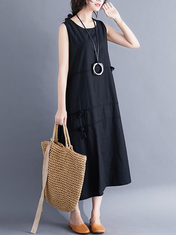 xakxx Casual Sleeveless A-line Long dress