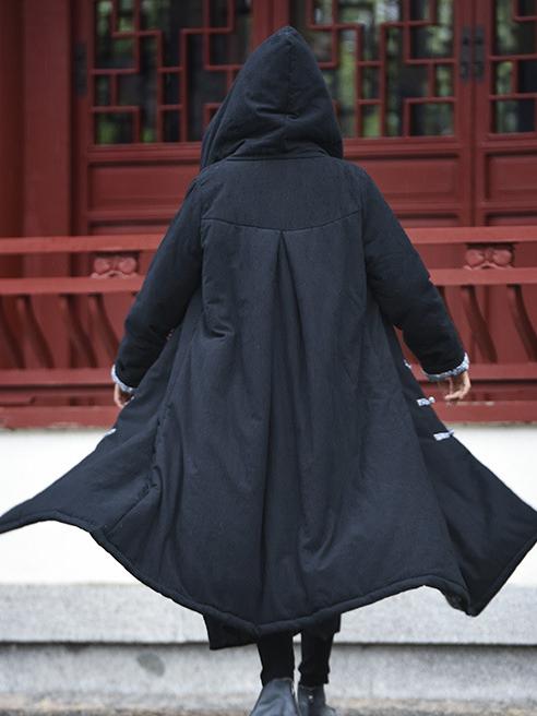 xakxx Original Vintage Ramie Cape Cotton-padded Clothes
