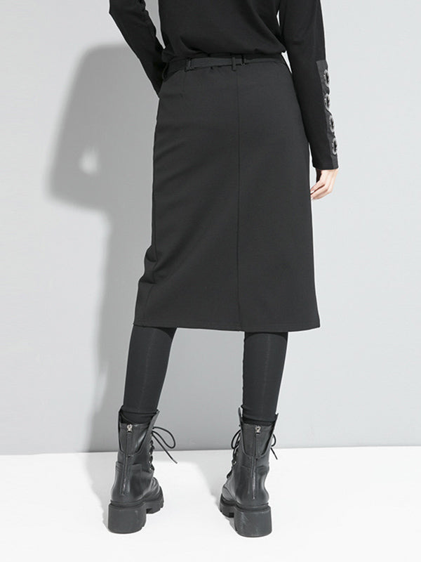 xakxx False Two Solid Split-Joint Culotte