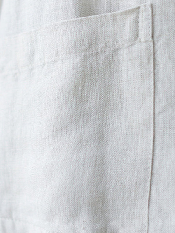 xakxx Simple Loose V-Neck Solid Color Vest