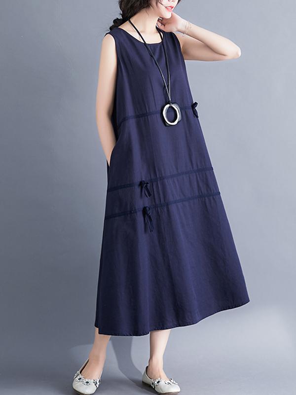 xakxx Casual Sleeveless A-line Long dress