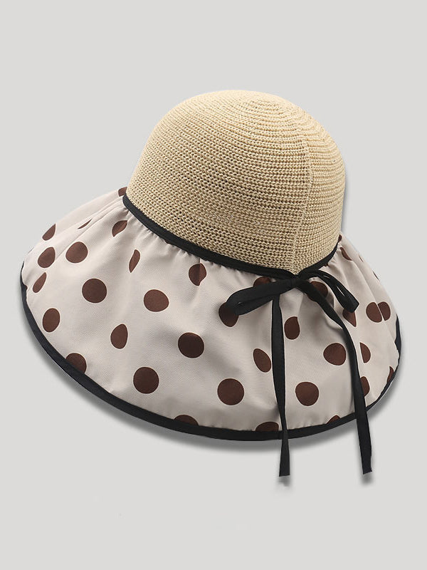 xakxx Original Sun Protection Polka-Dot Fisherman Hat
