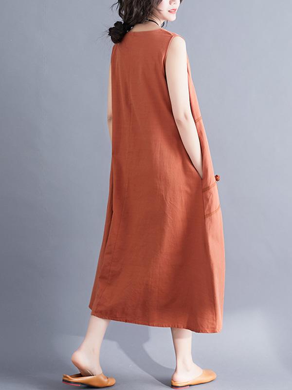 xakxx Casual Sleeveless A-line Long dress