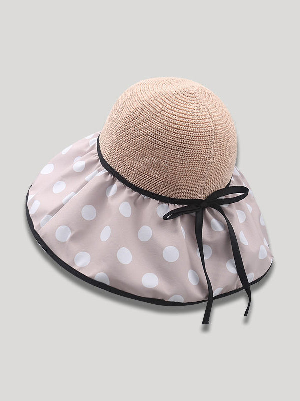 xakxx Original Sun Protection Polka-Dot Fisherman Hat