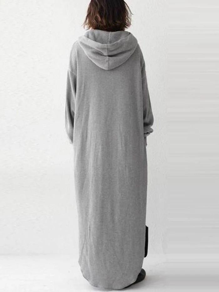 xakxx Simple Loose 2 Colors Long Dress