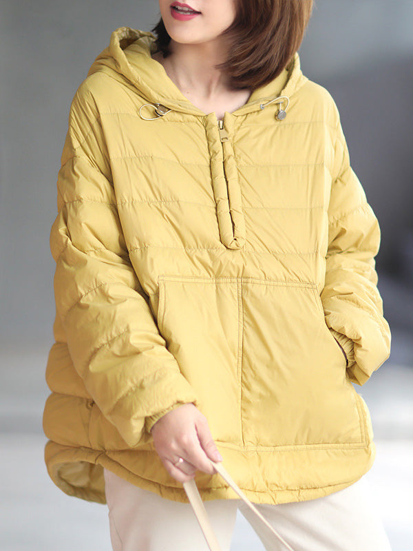 xakxx Original Solid Hooded Duck Down Coat