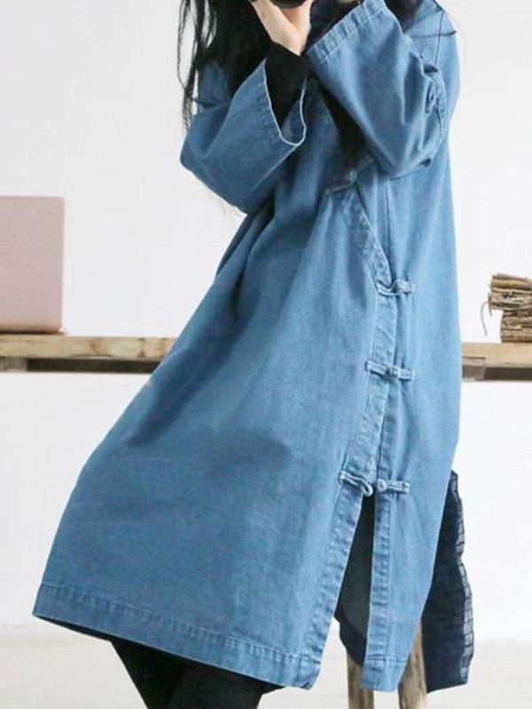 xakxx National Style Button Long Dress