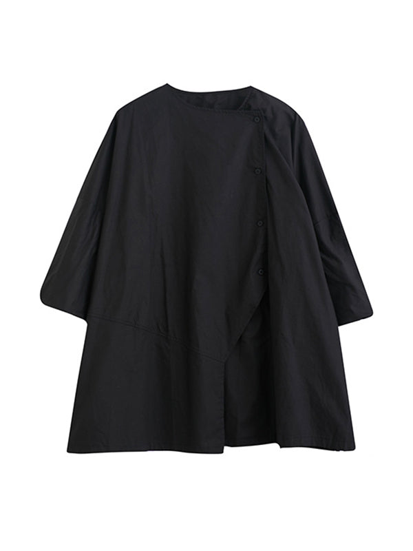xakxx Casual Buttoned Cardigan Top&Elasticity Skirt 2 Pieces Set