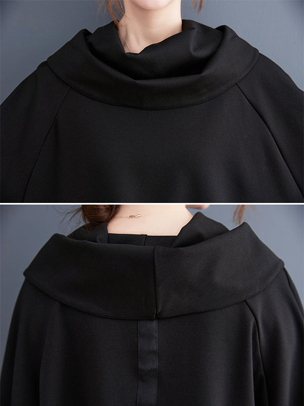 xakxx Original Loose Irregular Zipper Long Sleeves Sweatshirt