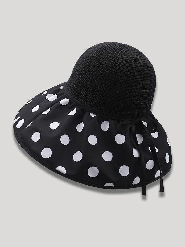 xakxx Original Sun Protection Polka-Dot Fisherman Hat