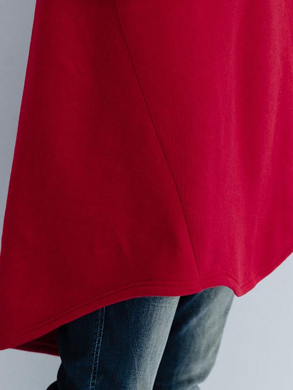 xakxx Loose Turtleneck Cropped Sweatshirt