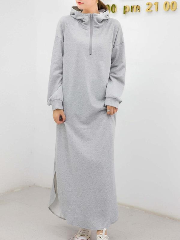 xakxx Simple Loose 2 Colors Long Dress