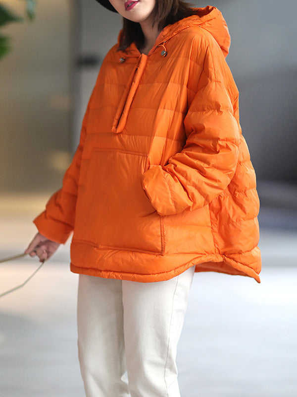 xakxx Original Solid Hooded Duck Down Coat