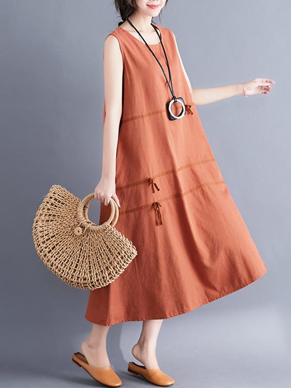 xakxx Casual Sleeveless A-line Long dress