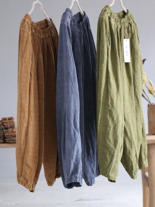 xakxx Super Loose Linen Bloomers