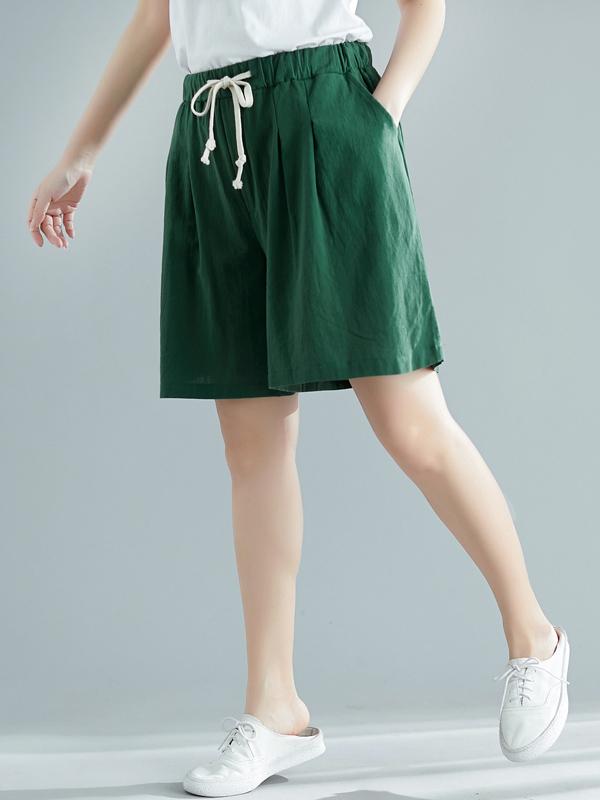 xakxx Loose Solid Wide Leg Pants