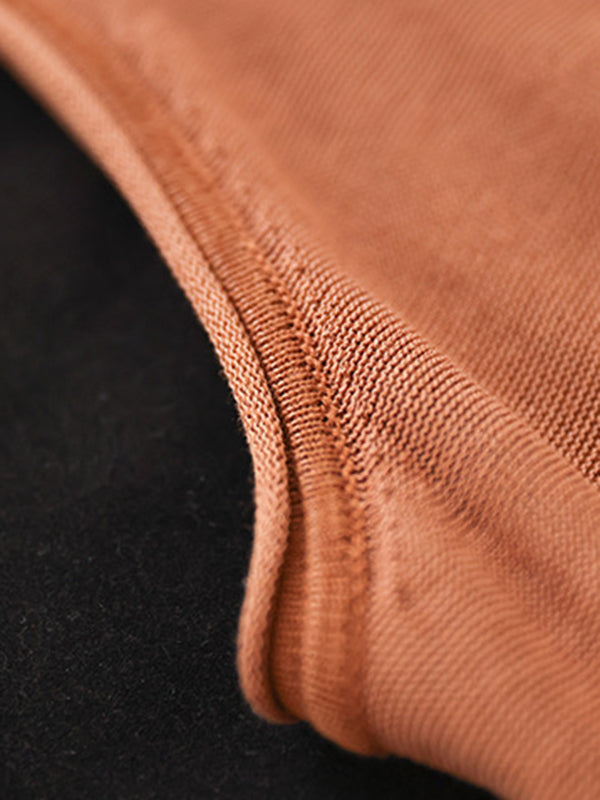 xakxx Loose Sleeveless Solid Color Round-Neck Knitting Vest Top