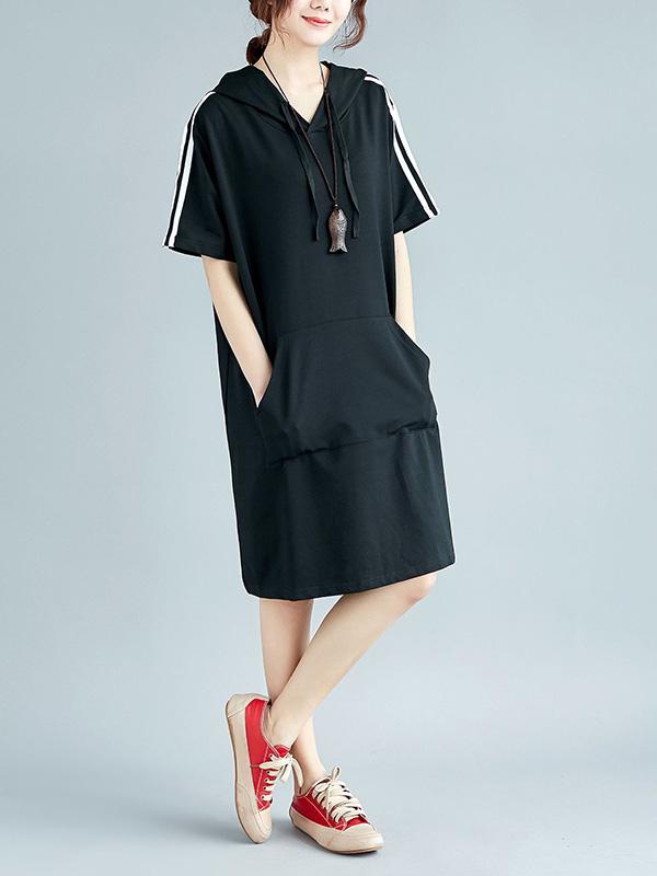 xakxx Casual With Pocket Hoodies&Dress