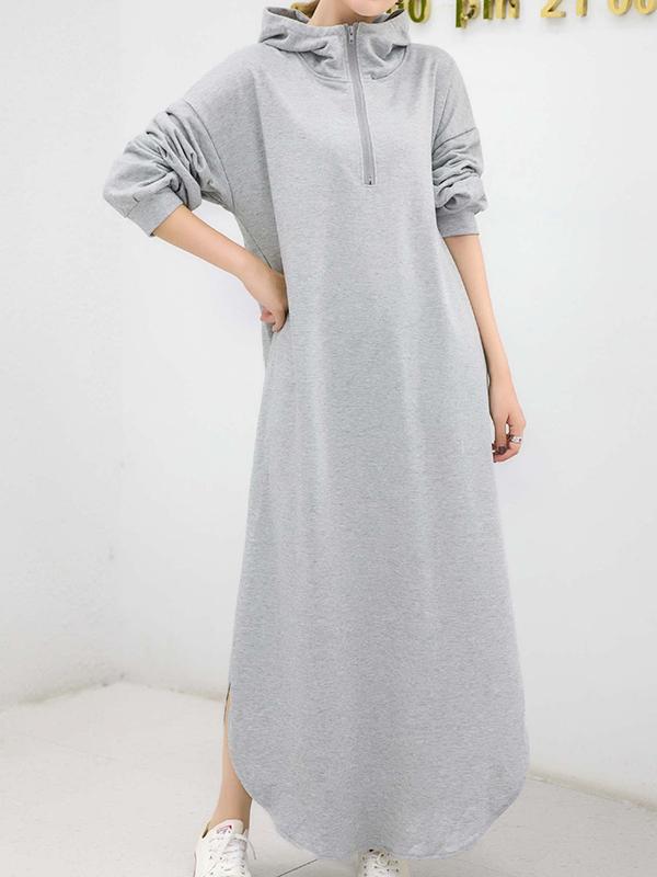 xakxx Simple Loose 2 Colors Long Dress