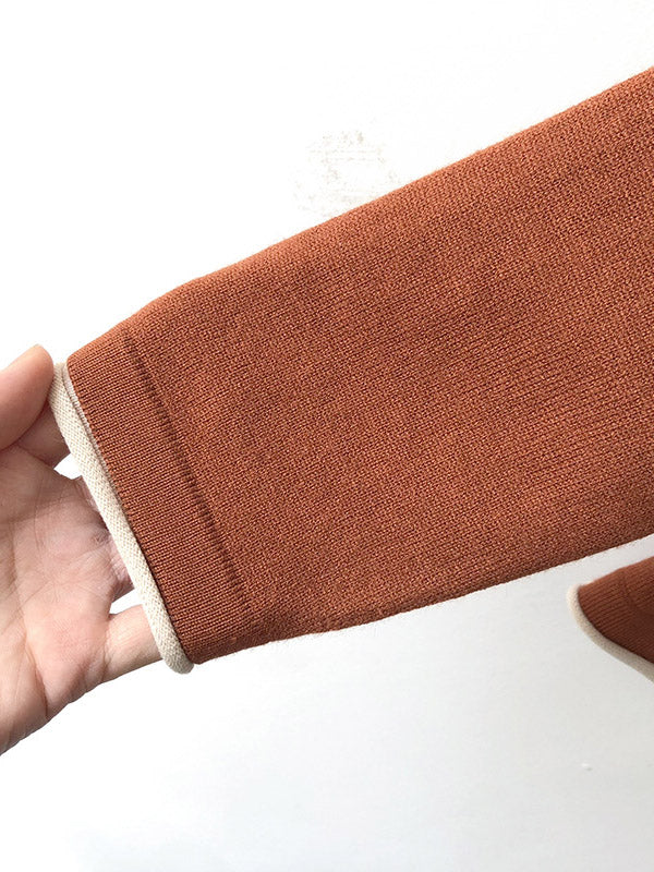 xakxx xakxx-Casual Loose 8 Colors High-Neck Long Sleeves Knitwear