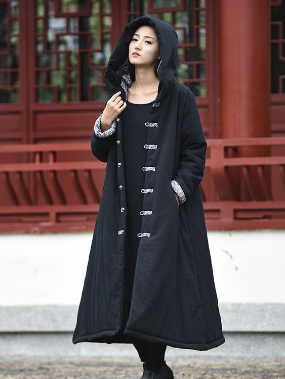 xakxx Original Vintage Ramie Cape Cotton-padded Clothes