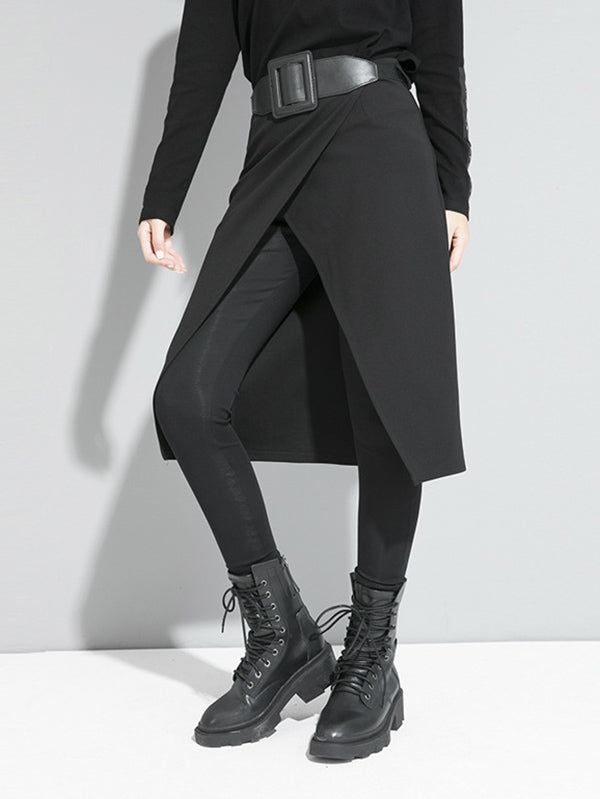 xakxx False Two Solid Split-Joint Culotte