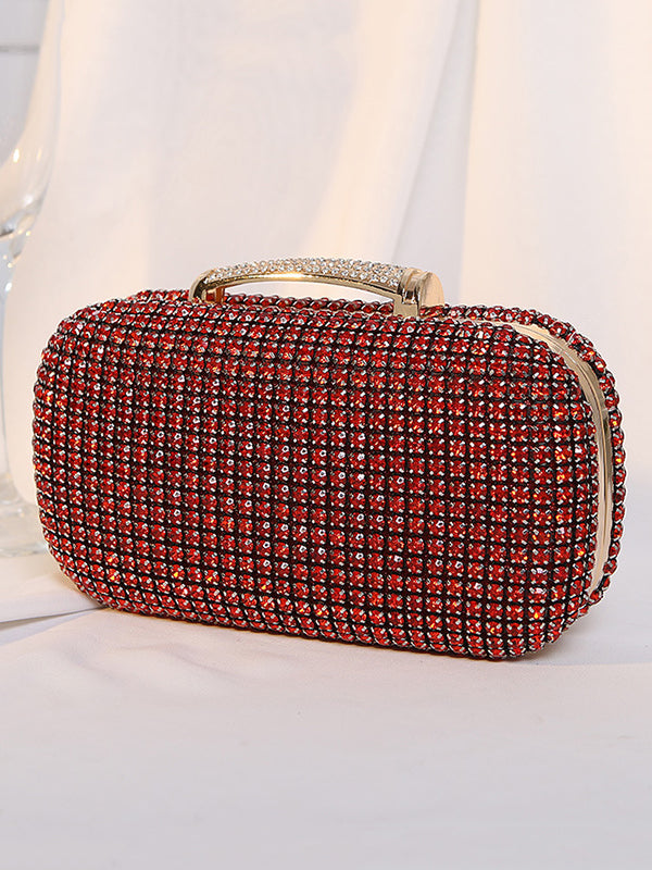 xakxx Chains Rhine Stones Handbags