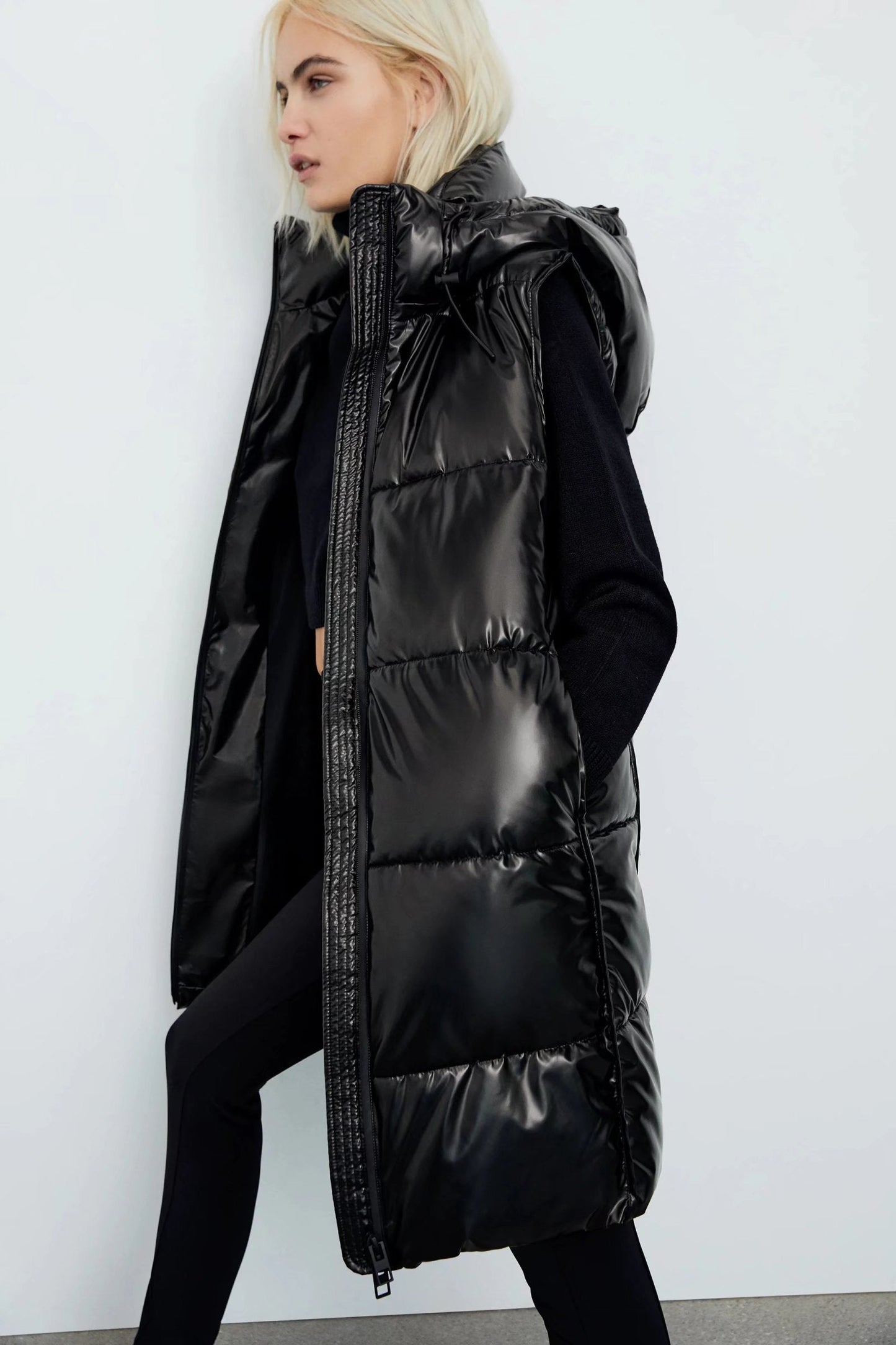 xakxx Women Winter Vests Hooded New Short Bright Color Vest Cotton Padded Jacket Sleeveless Female Winter Waistcoat Vest