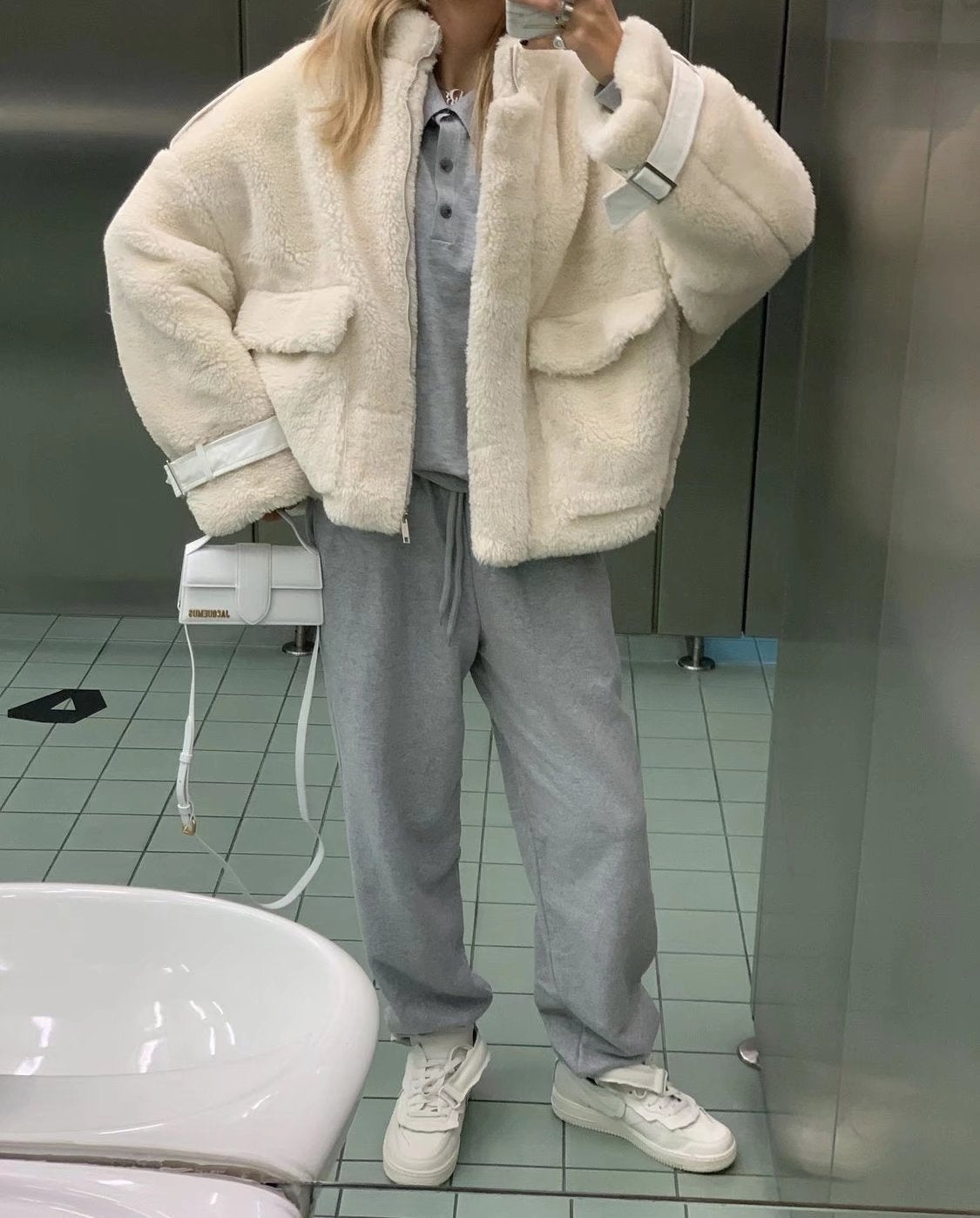 xakxx Winter Coat Women Faux Fur Coat Fashion Lapel Thick Loose Zipper Women's Jacket Causal Female Coat