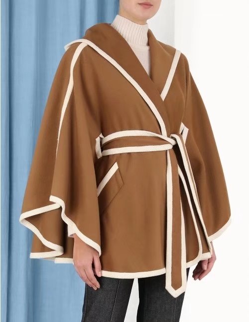 xakxx Luxury Designer Brand Clothing Women's Autumn Cape Shawl Coat Winter Female Blends Hoodie Jacket Vintage Overcoat