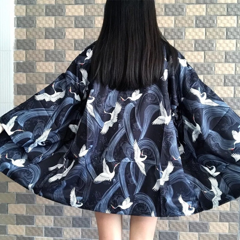 xakxx xakxx Womens tops and blouses harajuku kawaii shirt Japanese streetwear outfit kimono cardigan female yukata blouse women AA001