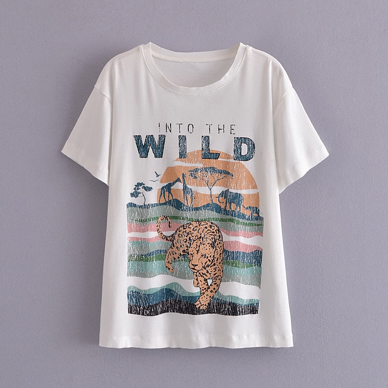 xakxx Super Chic White Graphic Tees Women Cotton New Oversized T-Shirt Summer Casual White Graphic Loose Tees Women Tops